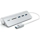 USB-хаб Satechi Aluminum USB 3.0 Hub & Card Reader (ST-3HCRS)