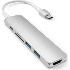 Док-станция Satechi Type-C Slim Multiport Adapter V2 Silver (ST-SCMA2S) Док-станция Satechi Type-C Slim Multiport Adapter V2 Silver (ST-SCMA2S)