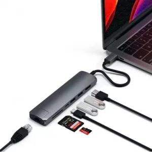 Док-станция Satechi Type-C Slim Multiport with Ethernet Adapter Grey (ST-UCSMA3M) Док-станция Satechi Type-C Slim Multiport with Ethernet Adapter Grey (ST-UCSMA3M)